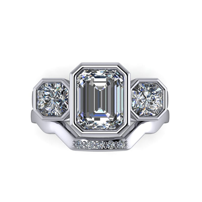 925 Silver Engagement Ring Bel Viaggio Designs, LLC