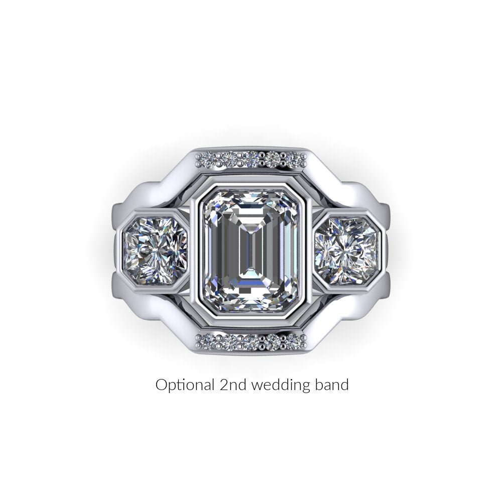 925 Silver Engagement Ring Bel Viaggio Designs, LLC