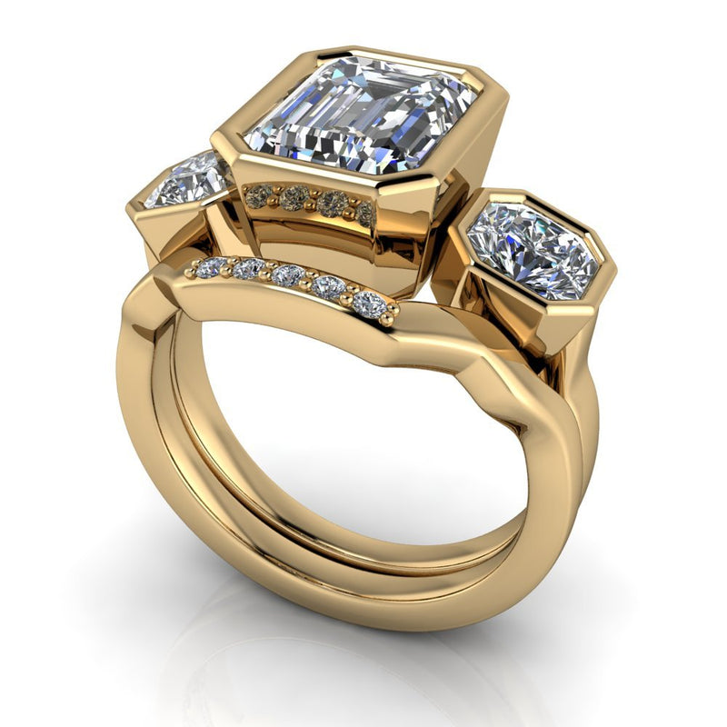 10kt yellow gold Engagement Ring Bel Viaggio Designs, LLC