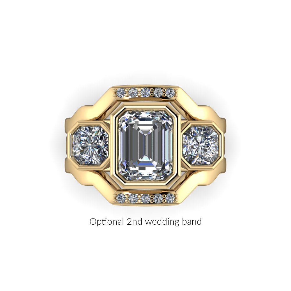 10kt yellow gold Engagement Ring Bel Viaggio Designs, LLC