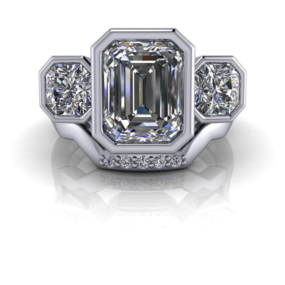 925 Silver Engagement Ring Bel Viaggio Designs, LLC