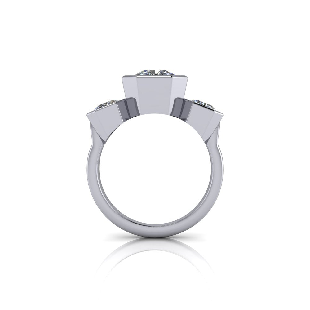 925 Silver Engagement Ring Bel Viaggio Designs, LLC