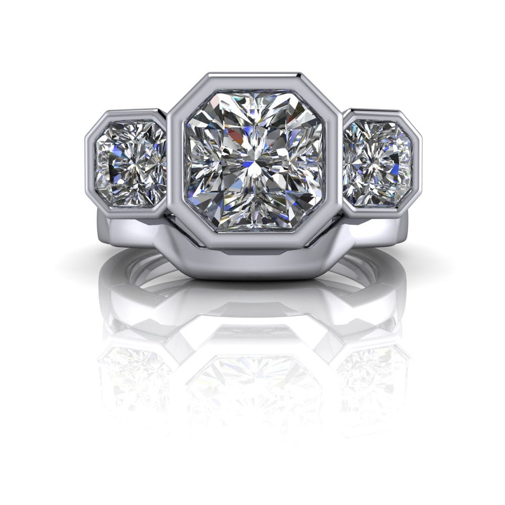 10kt white gold Engagement Ring Bel Viaggio Designs, LLC