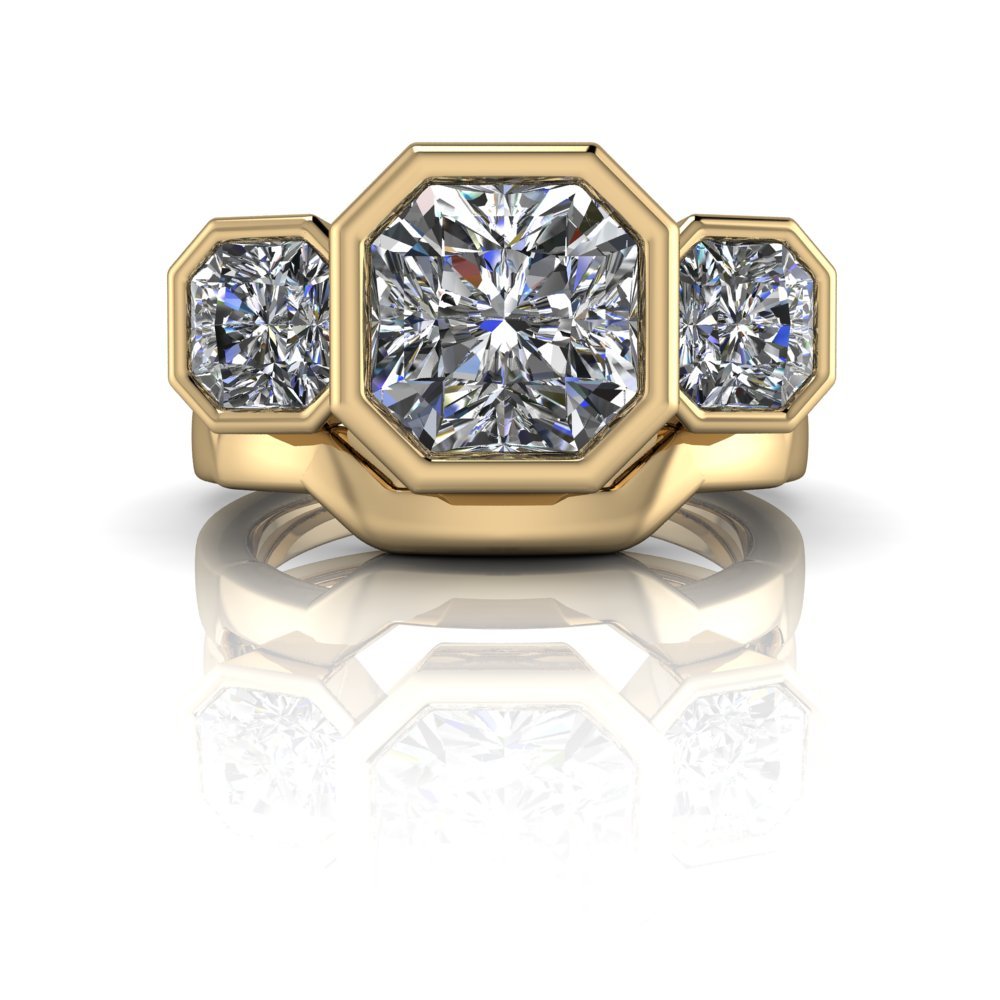 10kt yellow gold Engagement Ring Bel Viaggio Designs, LLC