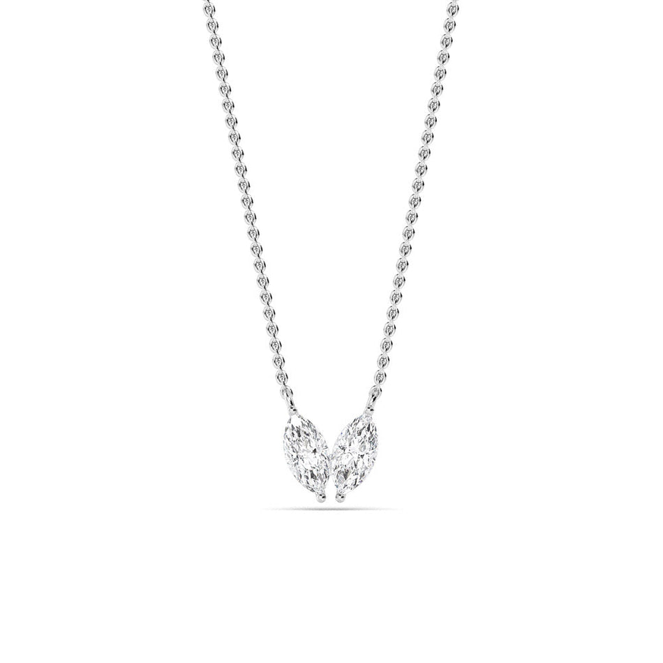 10kt white gold necklace Bel Viaggio Designs, LLC