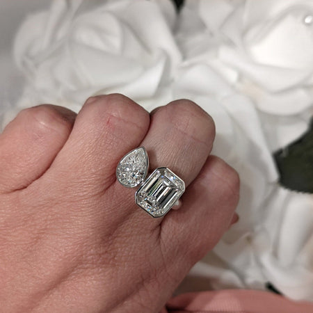 925 Silver Engagement Ring Bel Viaggio Designs, LLC