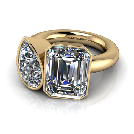 10kt yellow gold Engagement Ring Bel Viaggio Designs, LLC