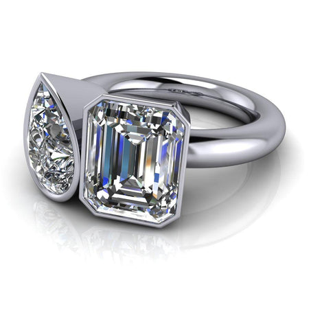 10kt white gold Engagement Ring Bel Viaggio Designs, LLC