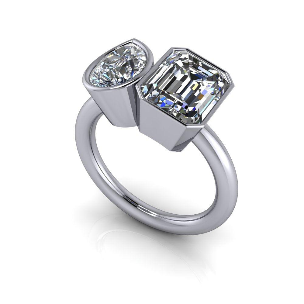 10kt white gold Engagement Ring Bel Viaggio Designs, LLC