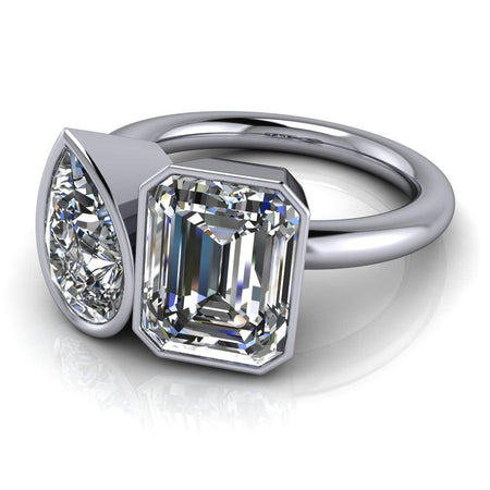 10kt white gold Engagement Ring Bel Viaggio Designs, LLC