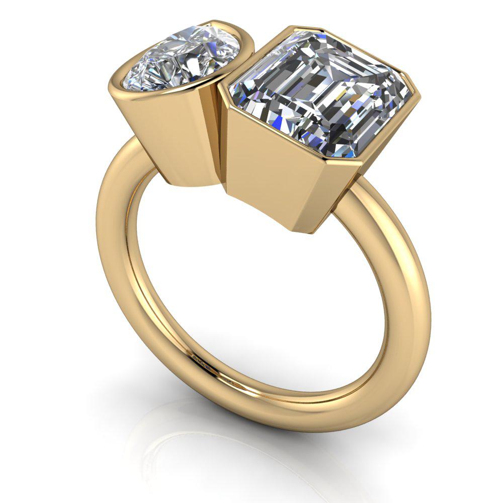 10kt yellow gold Engagement Ring Bel Viaggio Designs, LLC