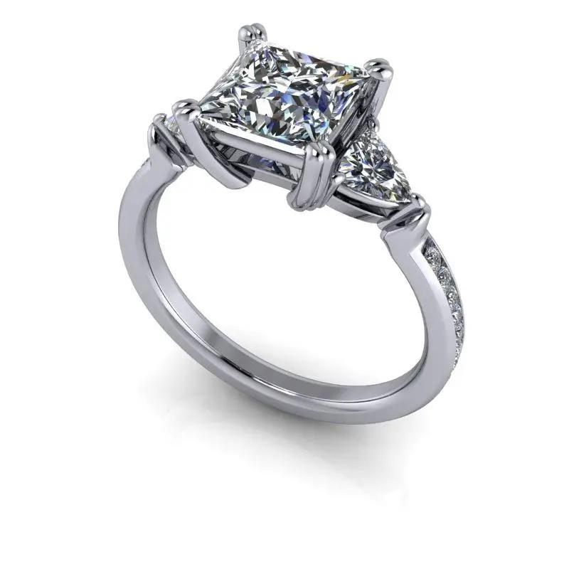 925 Silver Engagement Ring Bel Viaggio Designs, LLC