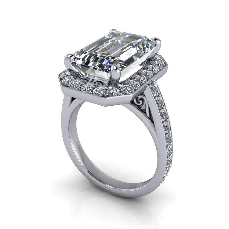 925 Silver Engagement Ring Bel Viaggio Designs, LLC