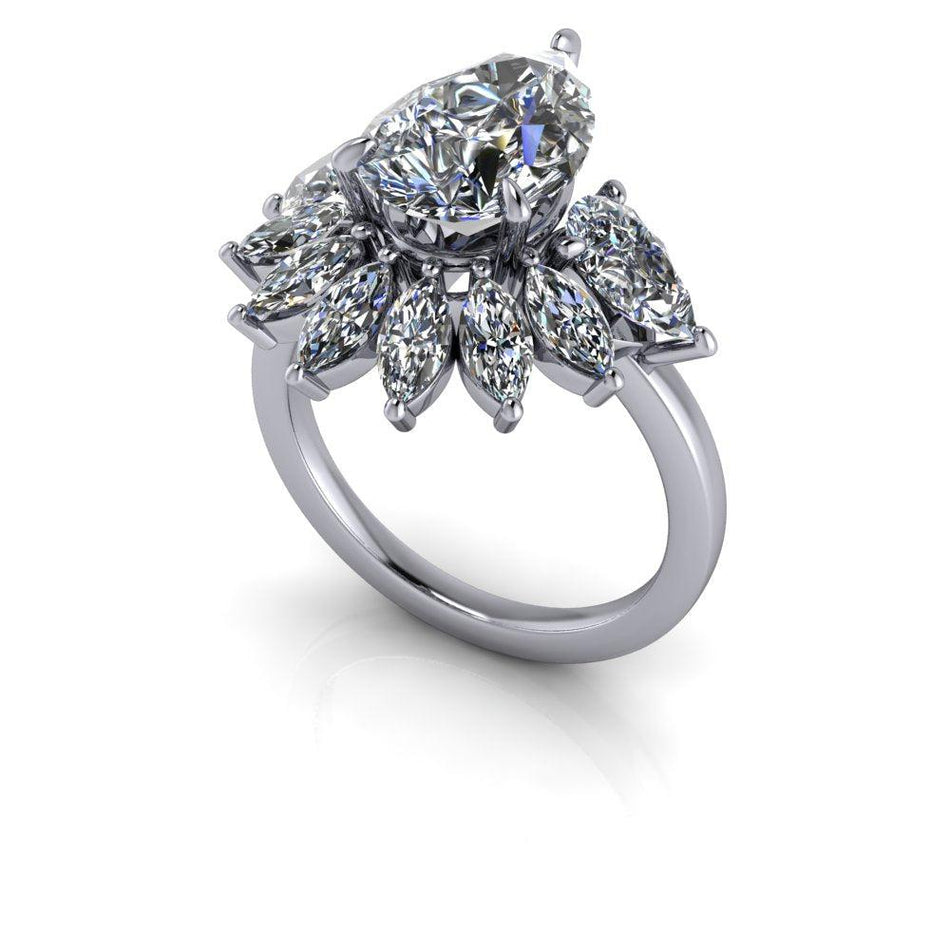 925 Silver Engagement Ring Bel Viaggio Designs, LLC