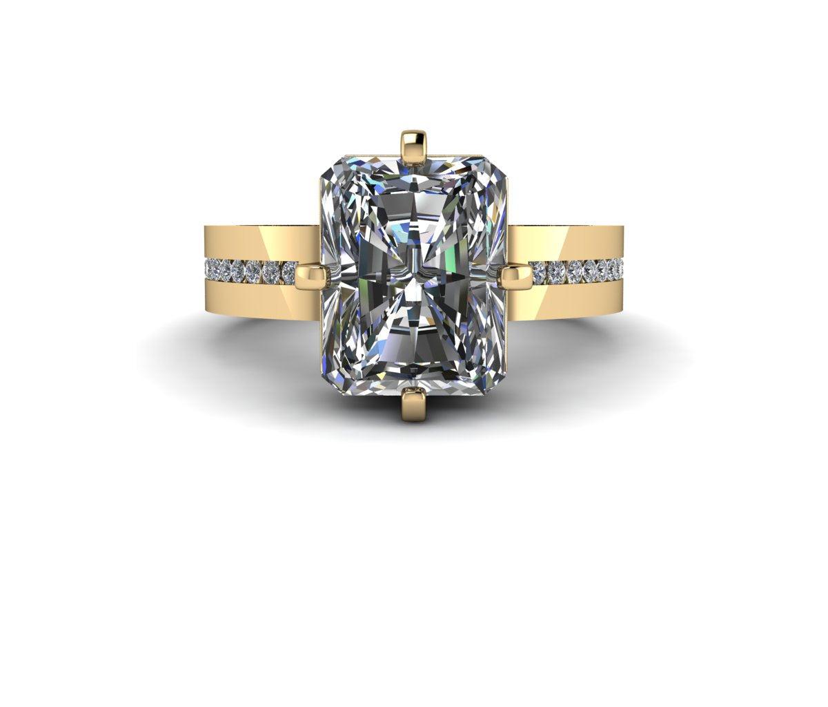 10kt yellow gold Engagement Ring Bel Viaggio Designs, LLC