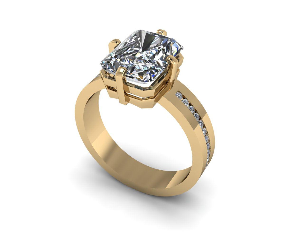 10kt yellow gold Engagement Ring Bel Viaggio Designs, LLC