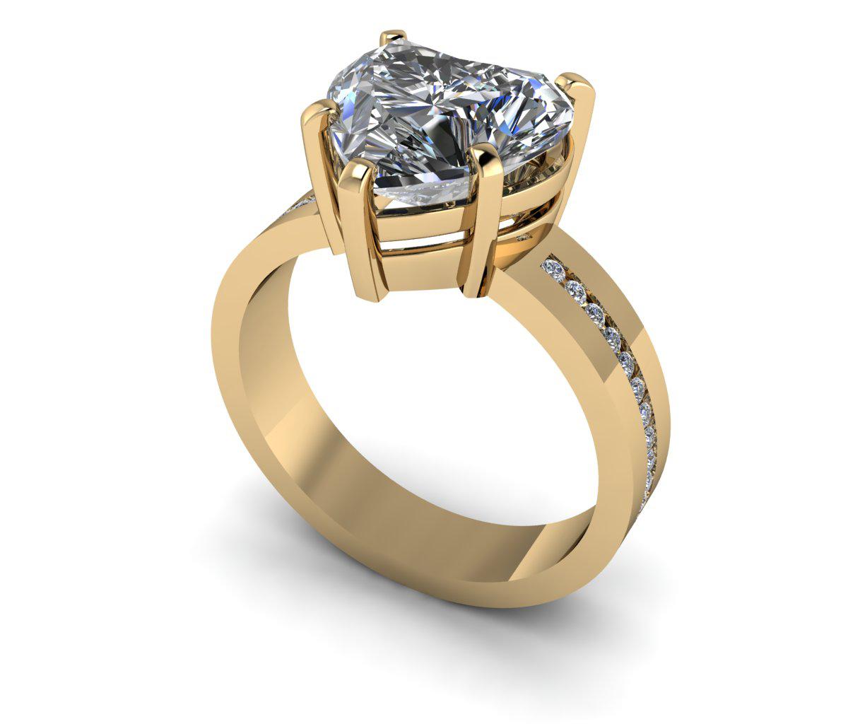 10kt yellow gold Engagement Ring Bel Viaggio Designs, LLC