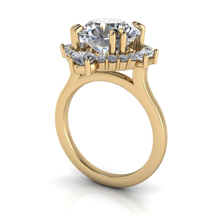 10kt yellow gold Engagement Ring Bel Viaggio Designs, LLC