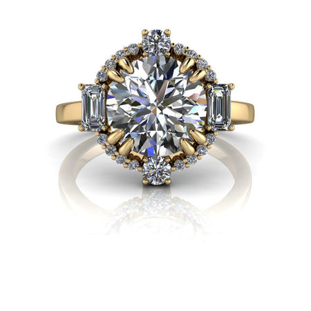 10kt yellow gold Engagement Ring Bel Viaggio Designs, LLC