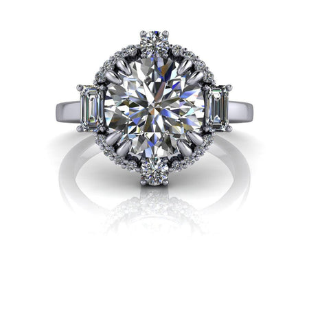 10kt white gold Engagement Ring Bel Viaggio Designs, LLC