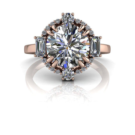 10kt rose gold Engagement Ring Bel Viaggio Designs, LLC