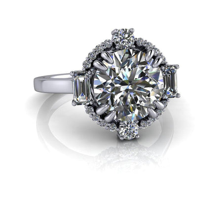 10kt white gold Engagement Ring Bel Viaggio Designs, LLC