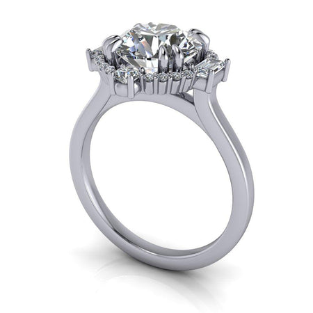 10kt white gold Engagement Ring Bel Viaggio Designs, LLC