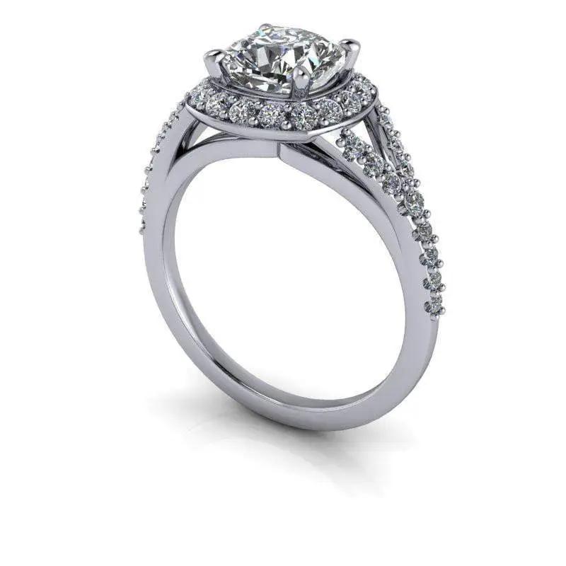 925 Silver Engagement Ring Bel Viaggio Designs, LLC