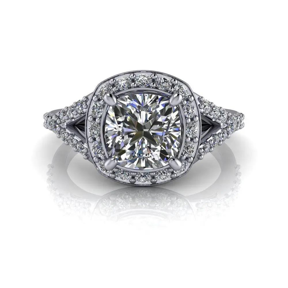 10kt white gold Engagement Ring Bel Viaggio Designs, LLC