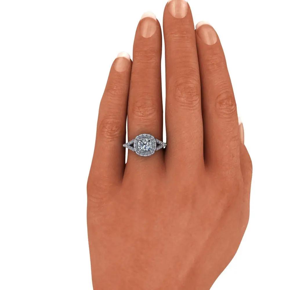 925 Silver Engagement Ring Bel Viaggio Designs, LLC