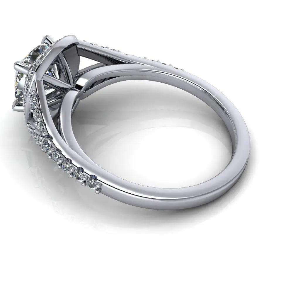 10kt white gold Engagement Ring Bel Viaggio Designs, LLC