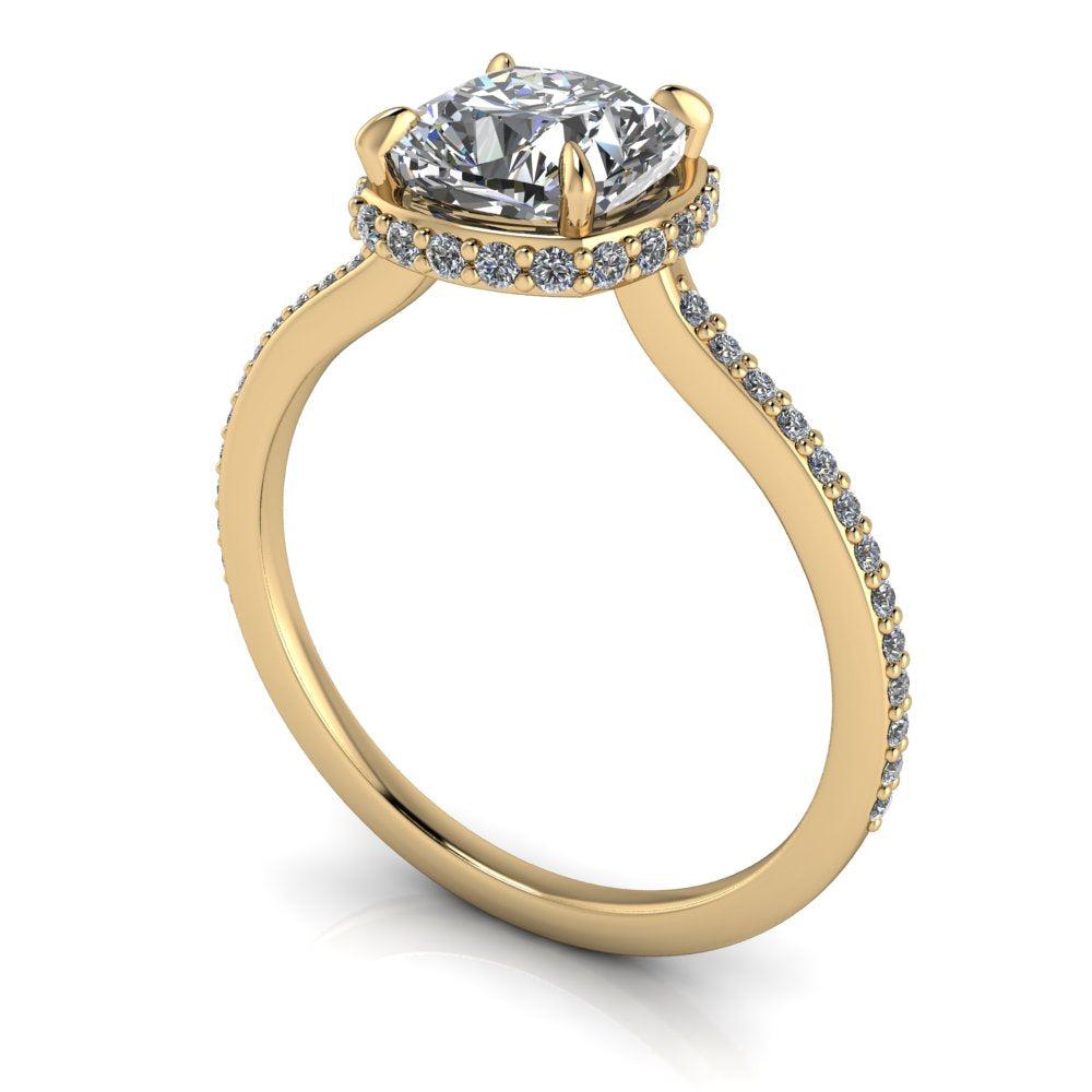 10kt white gold Engagement Ring Bel Viaggio Designs, LLC