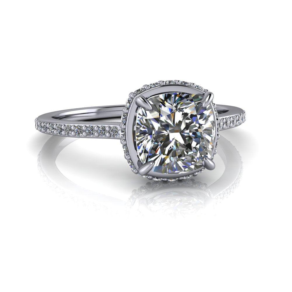 10kt white gold Engagement Ring Bel Viaggio Designs, LLC