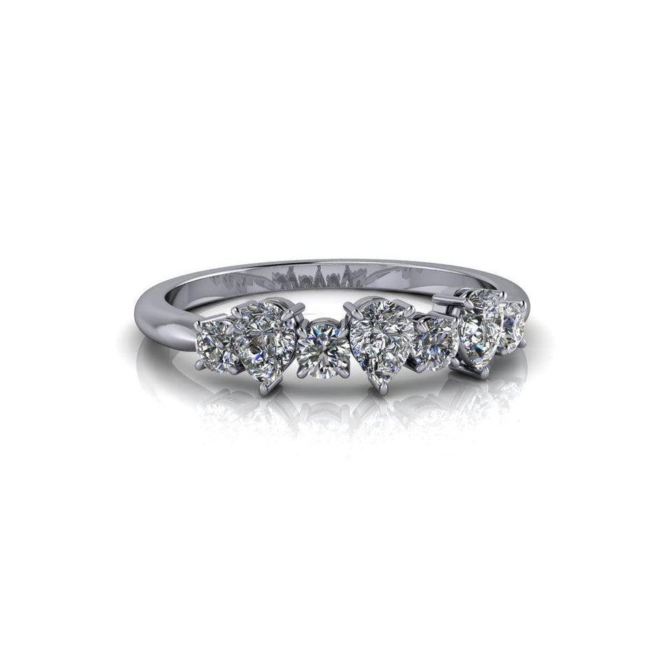 10kt white gold Anniversary Ring Bel Viaggio Designs, LLC