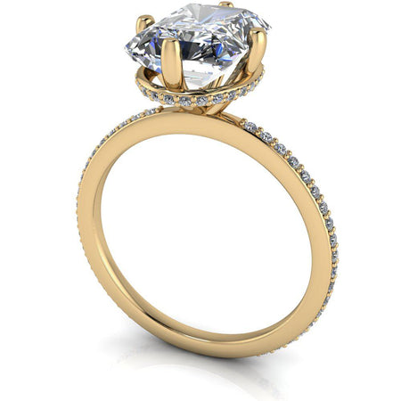 10kt yellow gold Engagement Ring Bel Viaggio Designs, LLC