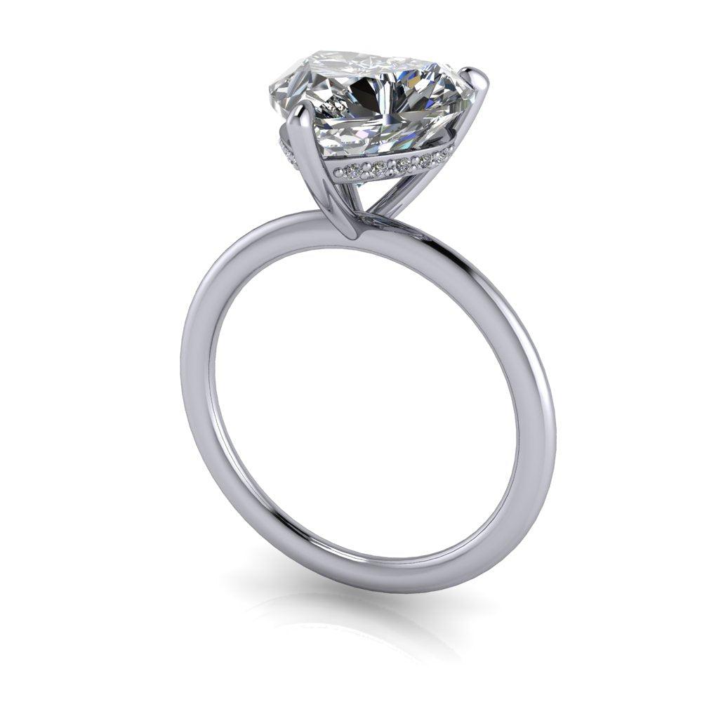 10kt white gold Engagement Ring Bel Viaggio Designs, LLC