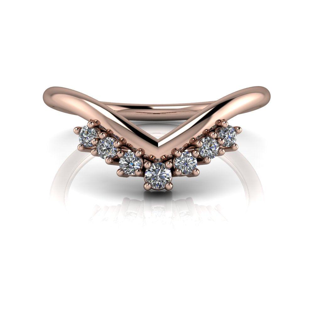 10kt rose gold Engagement Ring Bel Viaggio Designs, LLC