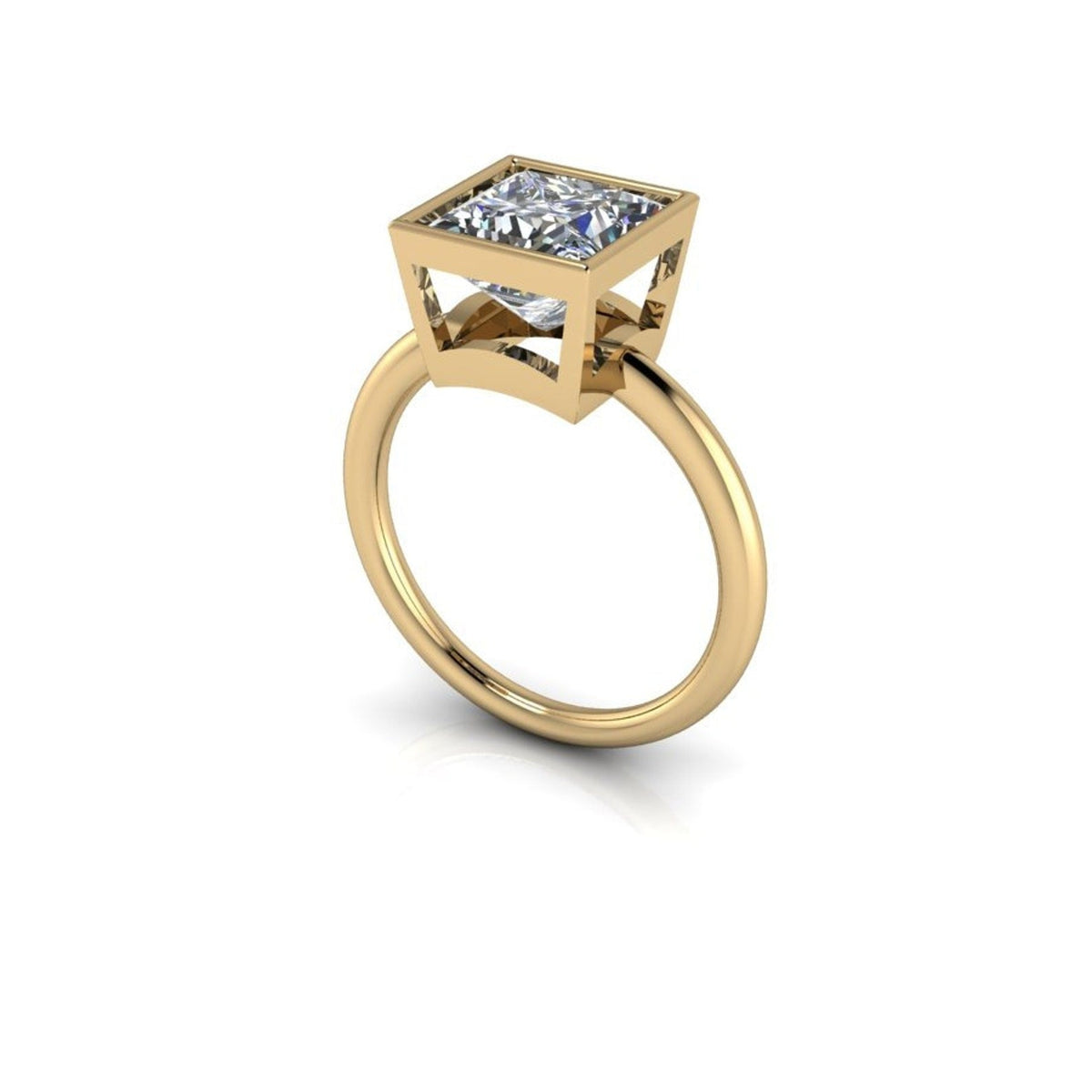 10kt yellow gold Engagement Ring Bel Viaggio Designs, LLC