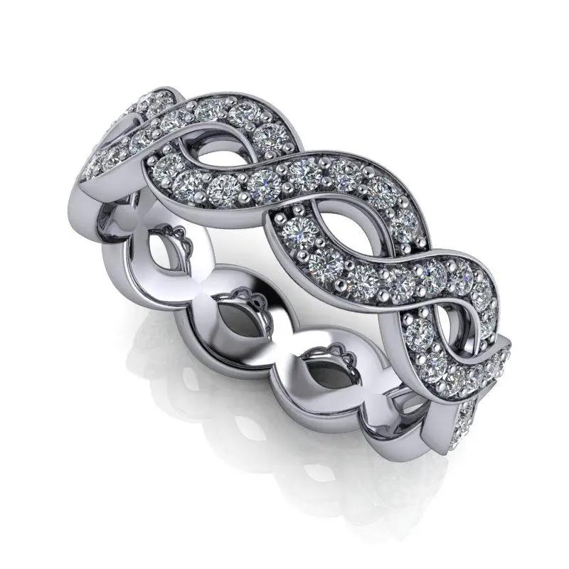 !4 kt white gold Anniversary Ring Bel Viaggio Designs, LLC