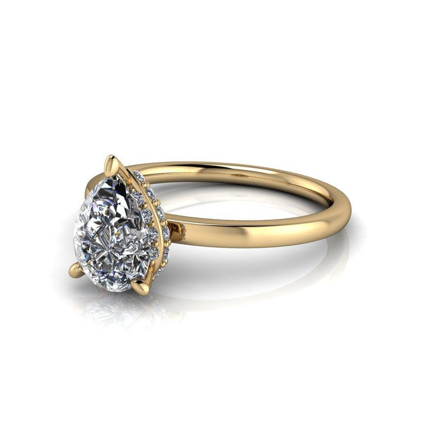 10kt yellow gold Engagement Ring Bel Viaggio Designs, LLC